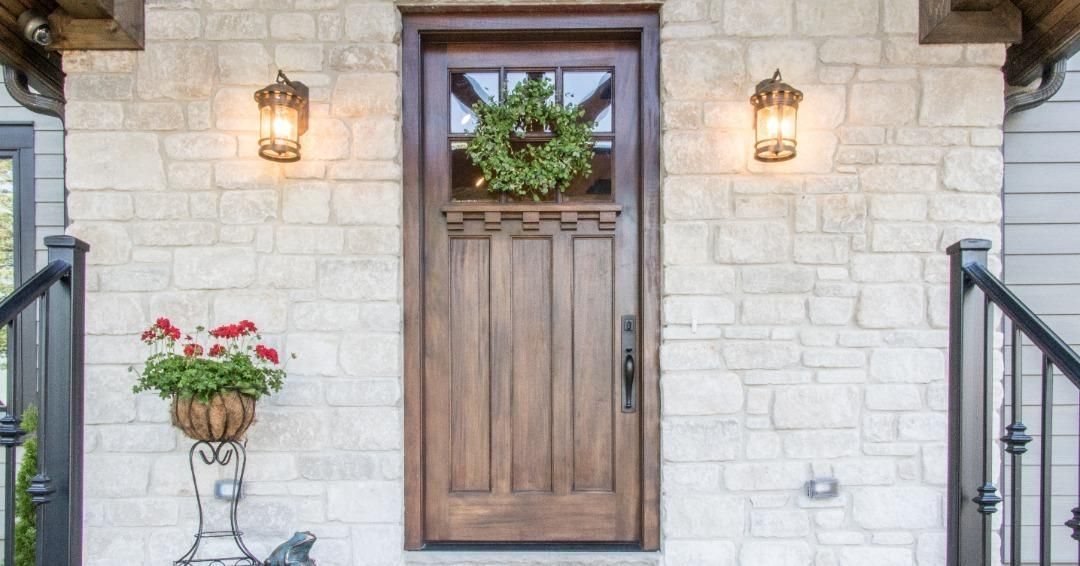 inswing craftsman wood front door